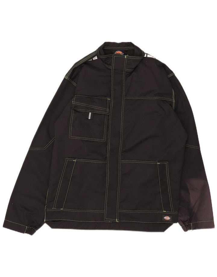 Dickies Herren Utility Jacke UK 42 XL Schwarz Baumwolle