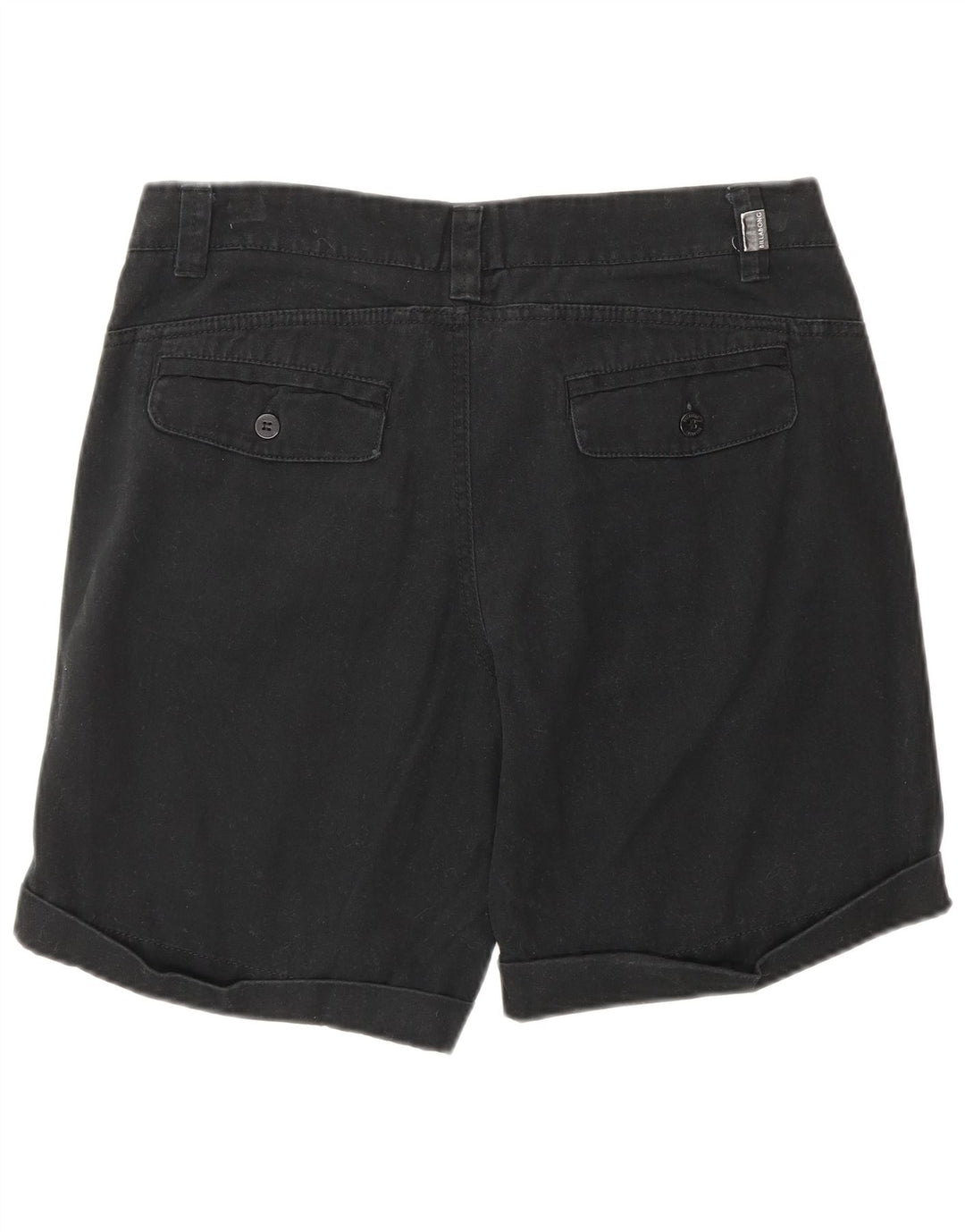 Billabong Damen Chinoshorts UK 10 Small W30 Schwarze Baumwolle