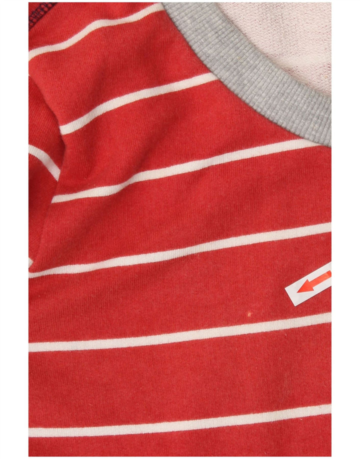 Timberland Damen-Sweatshirt in Übergröße, Gr. 10, klein, rot gestreift