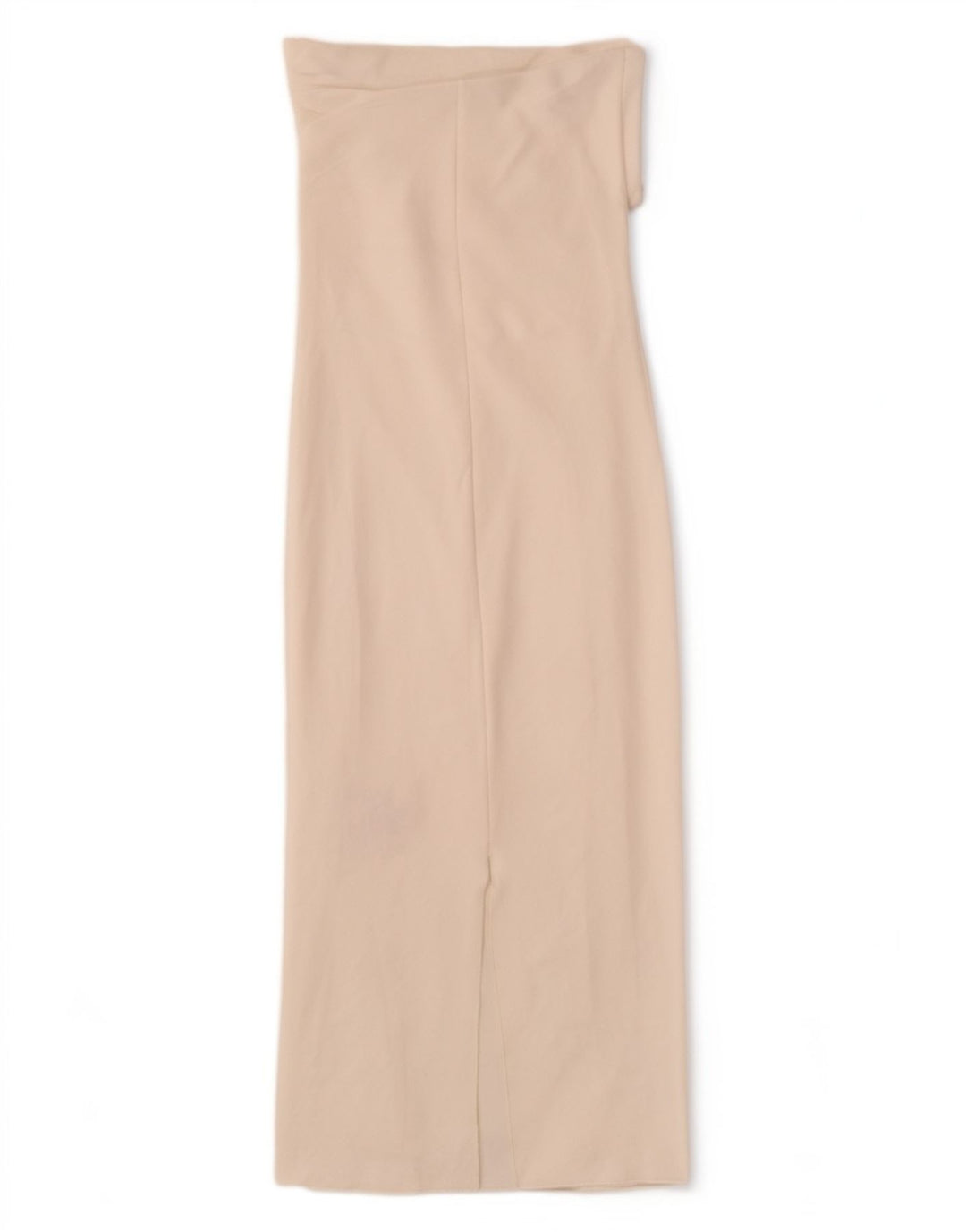 Zara Damen Trägerloses Kleid UK 14 Mittelweiße Viskose