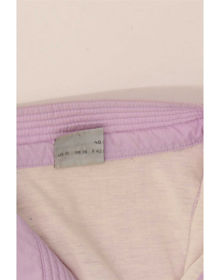 Maser M Damen-Overall-Trainingsanzug-Top-Jacke, US-Größe 10, groß, lila, geometrisch