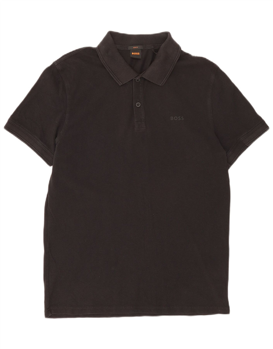 HUGO BOSS Herren Slim Fit Poloshirt Mittelschwarze Baumwolle