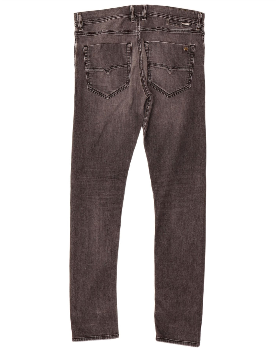 DIESEL Herren Tepphar Carrot Slim Jeans W31 L32 Graue Baumwolle