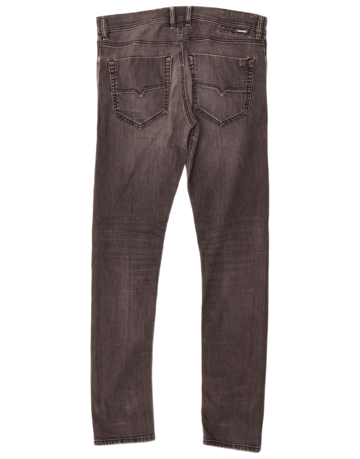 DIESEL Herren Tepphar Carrot Slim Jeans W31 L32 Graue Baumwolle