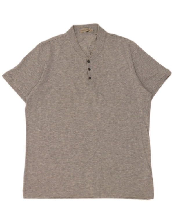 Calvin Klein Jeans Herren T-Shirt Top XL Grau Baumwolle