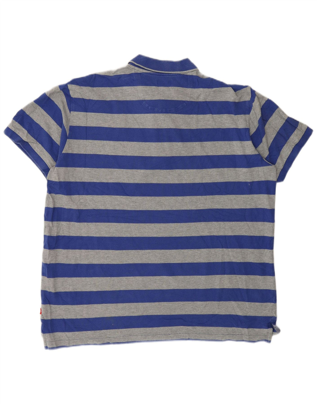 Izod Herren-Poloshirt XL, blau gestreift, Baumwolle