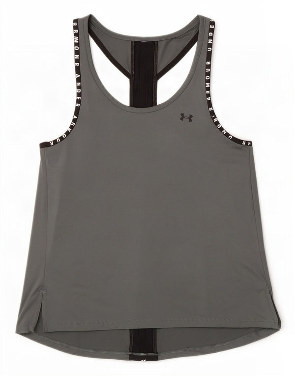 Under Armour Damen Graphic Vest Top UK 6 XS Grauer Farbblock