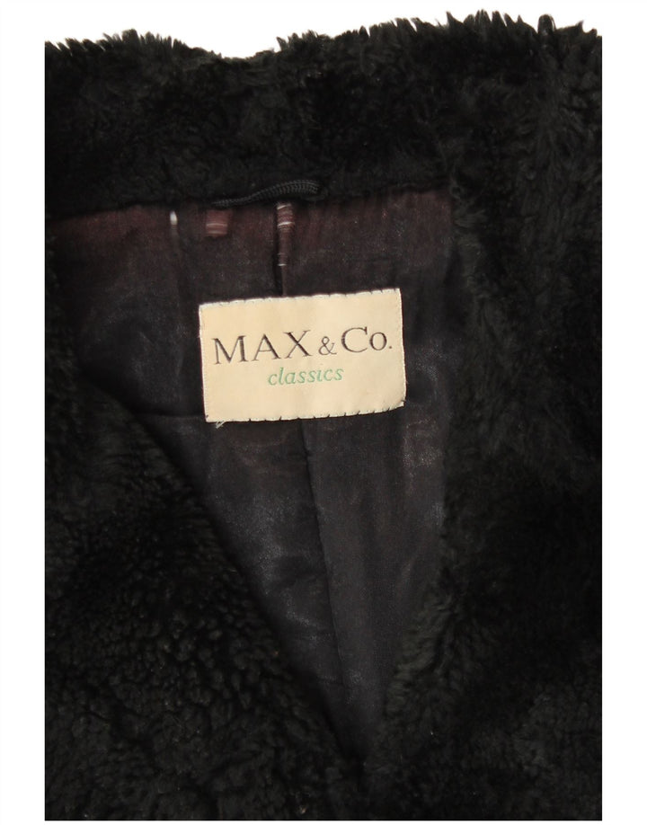 Max & Co. Damen Windjacke UK 12 Medium Schwarz