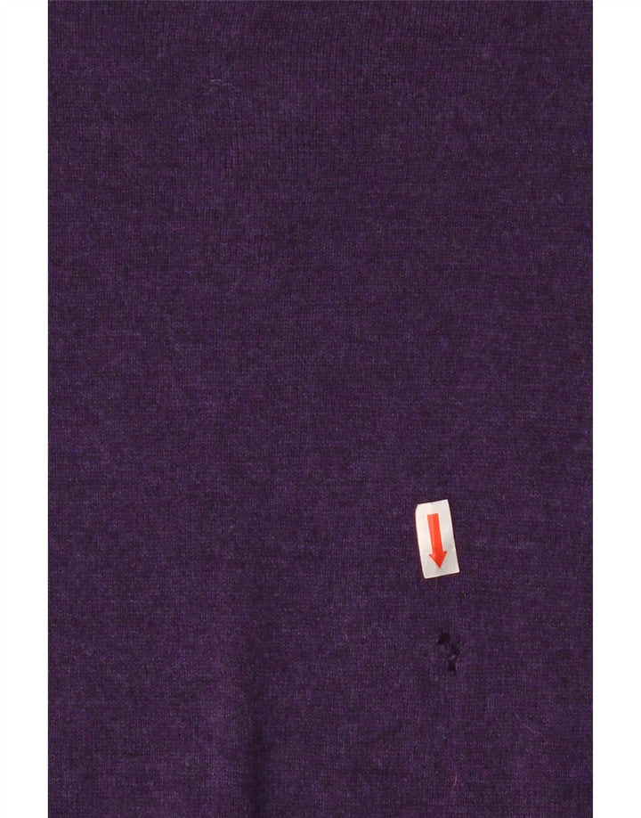 MOSSIMO Womens V-Neck Jumper Sweater UK 10 Small Purple Nylon Vintage Mossimo and Second-Hand Mossimo from Messina Hembry 