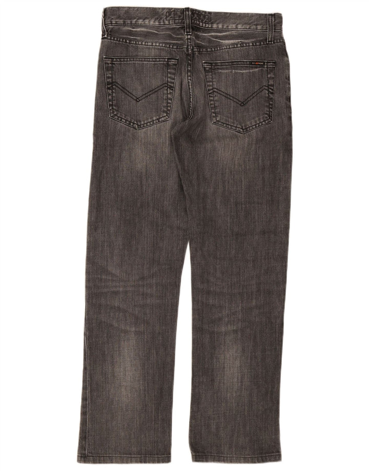 Energie Herren Morris Straight Jeans W30 L30 Graue Baumwolle