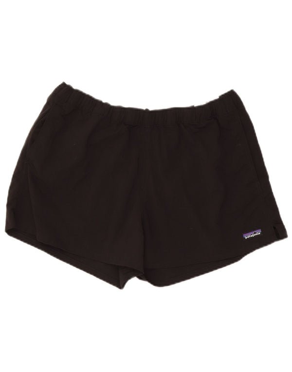 Patagonia Damen Badeshorts UK 14 Large Schwarz Nylon