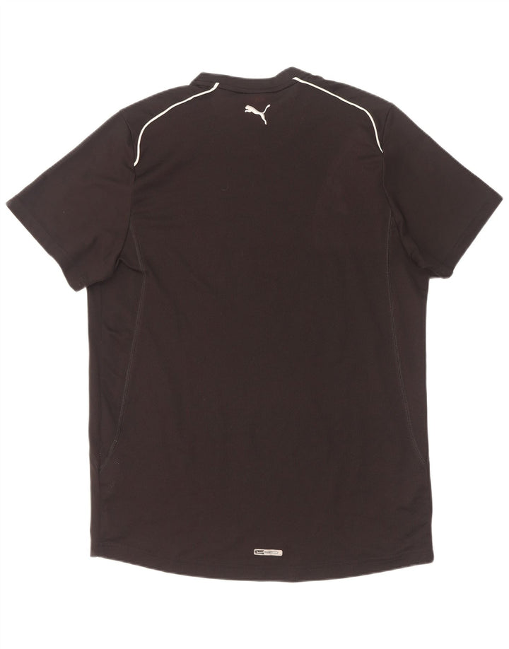 Puma Herren-T-Shirt mit Grafik, groß, aus schwarzem Polyester