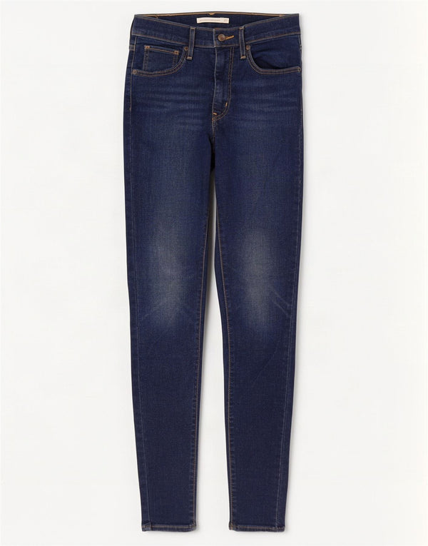 Levi's Damen Mile High Super Skinny Jeans W27 L32 Blaue Baumwolle