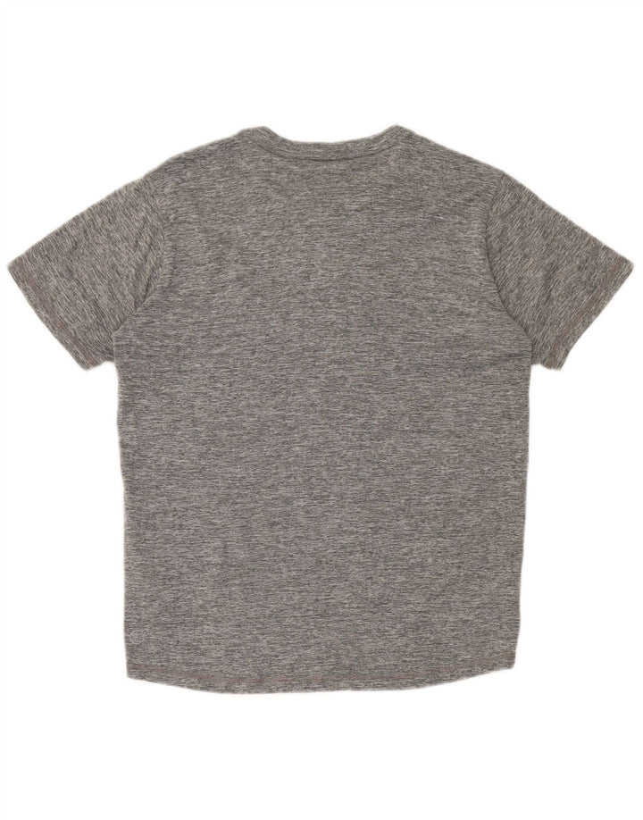 Puma Herren T-Shirt Top Small Grau geflecktes Polyester
