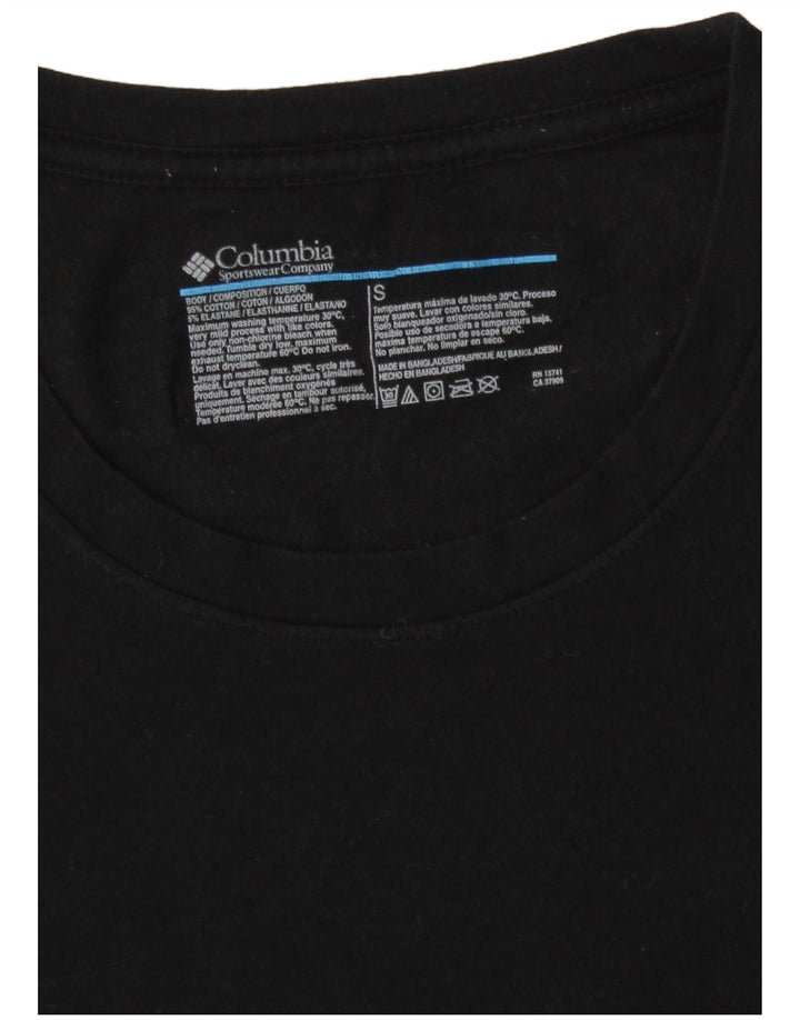 Columbia Herren T-Shirt Top Small Schwarz Baumwolle