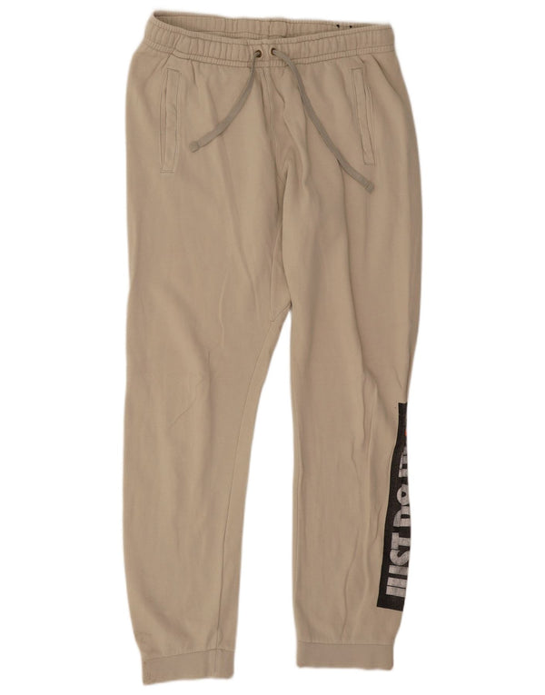Nike Herren-Trainingshose mit Grafik, Größe L, beige, Baumwolle
