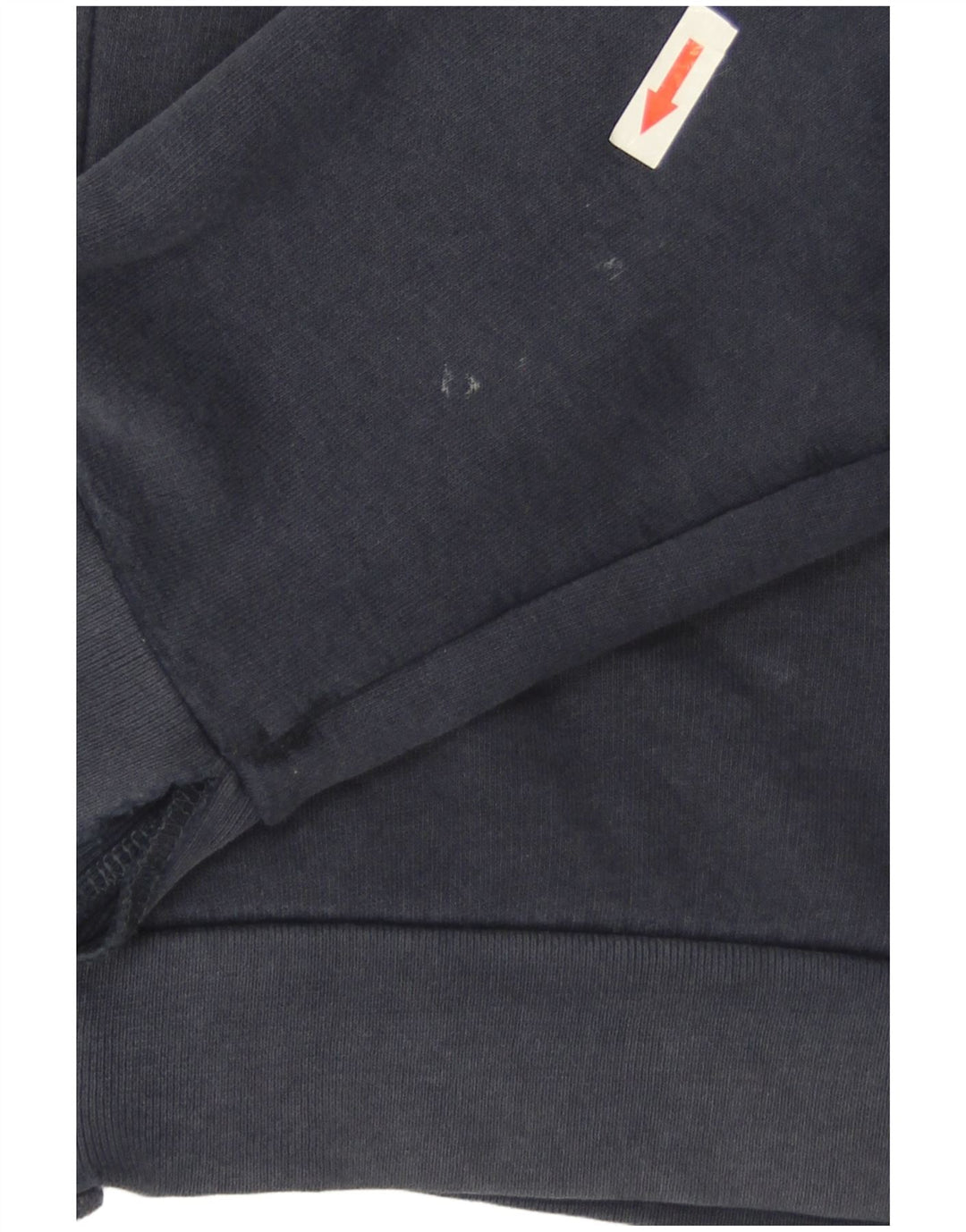 Zara Herren-Kapuzenpullover mit Reißverschluss, mittlere marineblaue Baumwolle