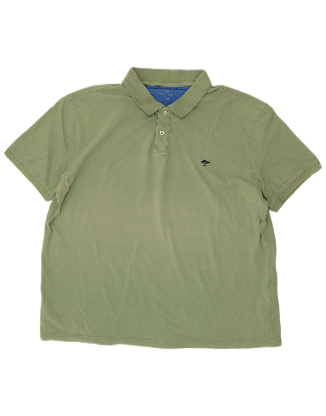 Fynch Hatton Herren Poloshirt 2XL Grüne Baumwolle