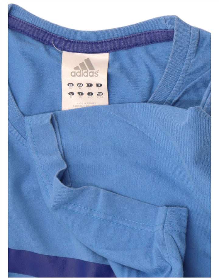 Adidas Herren Grafik T-Shirt Top XL Blau
