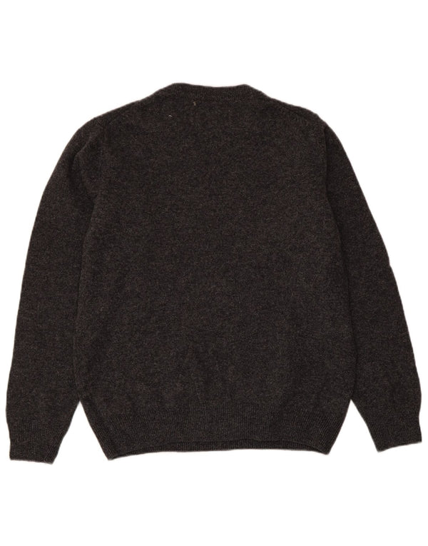MARKS & SPENCER Damen Pullover mit Rundhalsausschnitt, UK 14, Mittelgrau