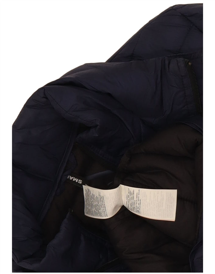 Superdry Herren Wattierte Jacke UK 36 Small Marineblaues Nylon