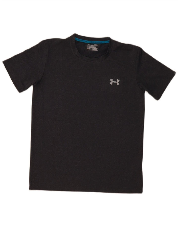 UNDER ARMOUR Herren Heat Gear T-Shirt Top Mittelgraues Polyester
