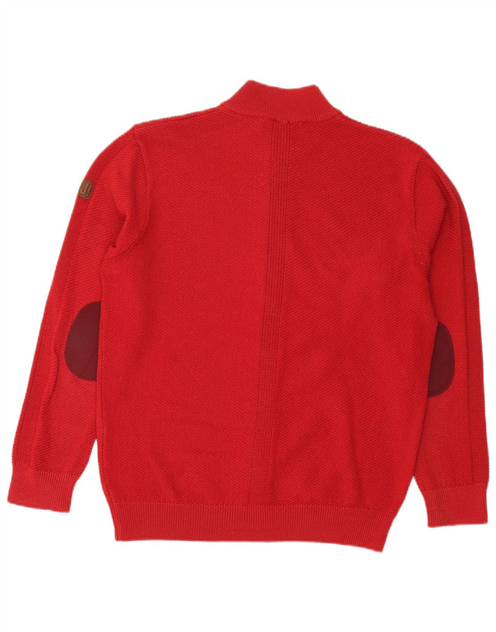 Joop Herren-Cardigan-Pullover IT 50 Mittelrote Wolle