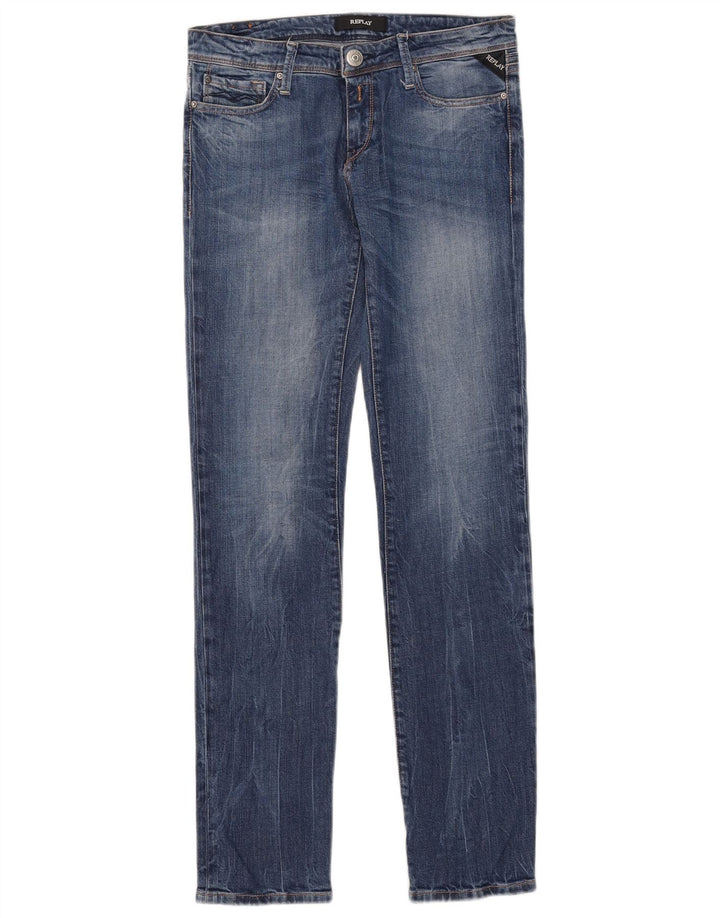 Replay Damen Skinny Jeans W29 L31 Blau
