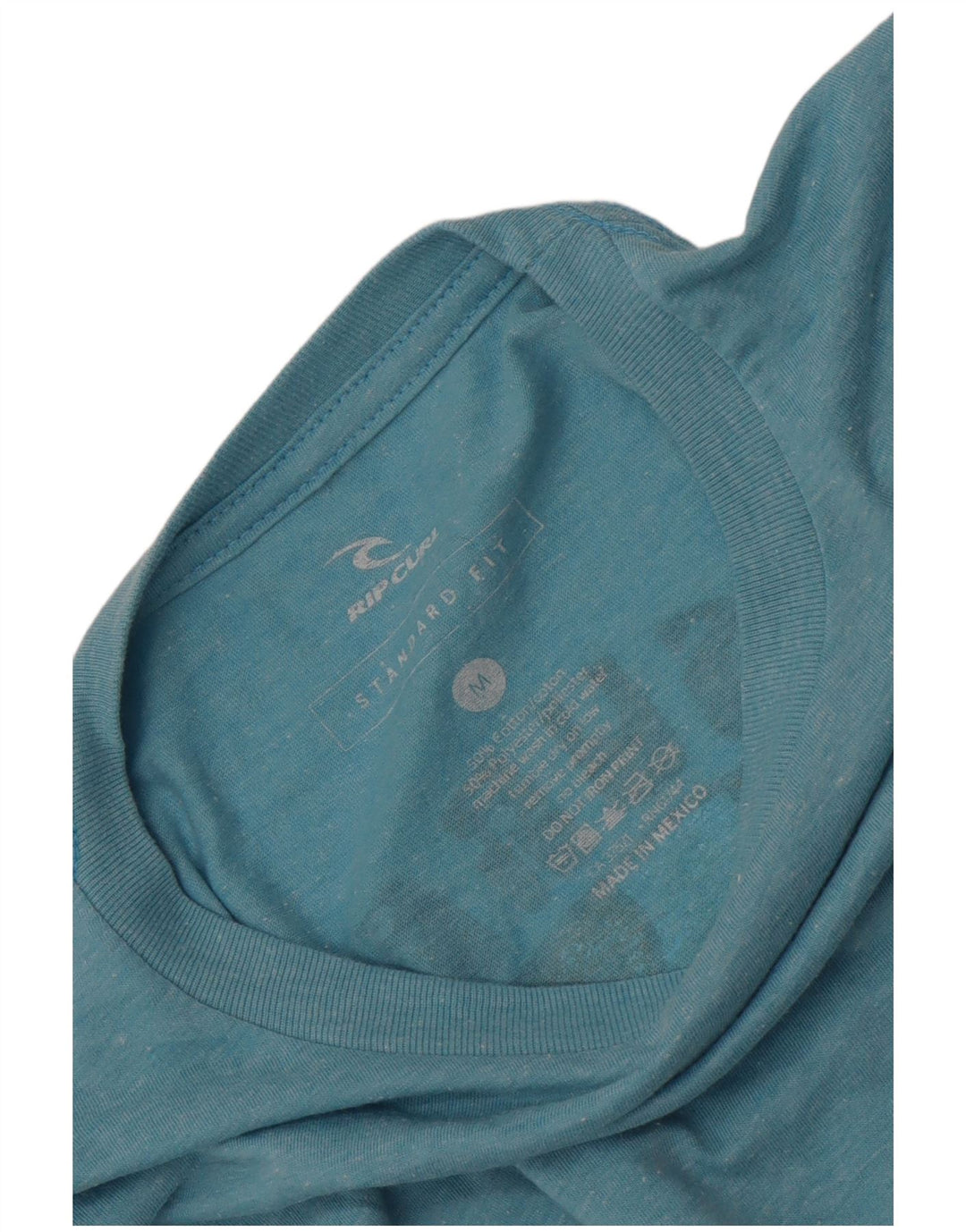 Rip Curl Herren-T-Shirt mit Standard-Passform, mittelblau gesprenkelte Baumwolle