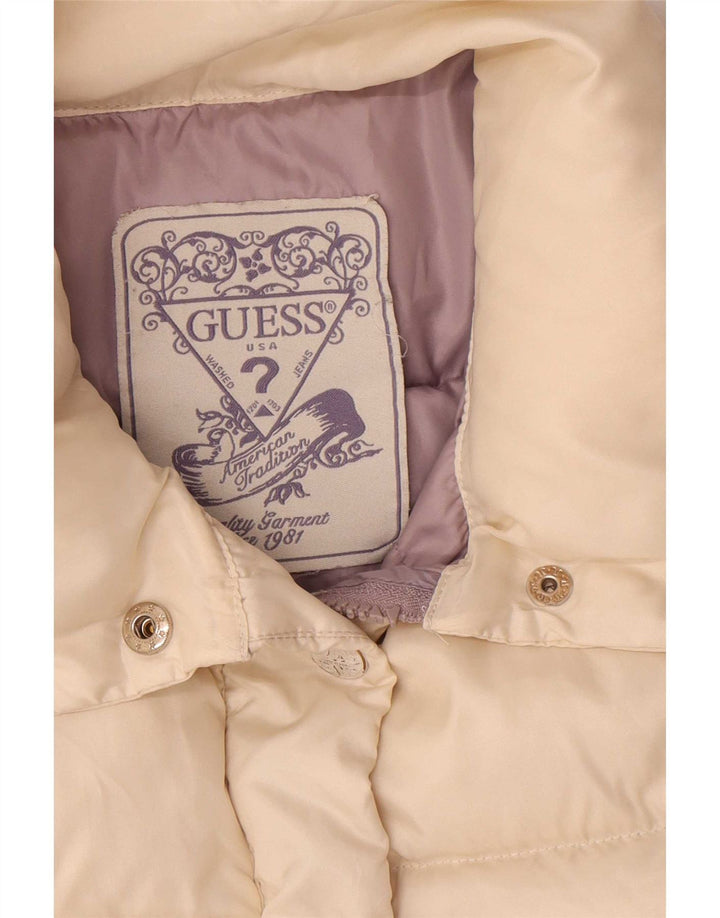 Guess Damen Wattierte Jacke UK 16 Large Beige