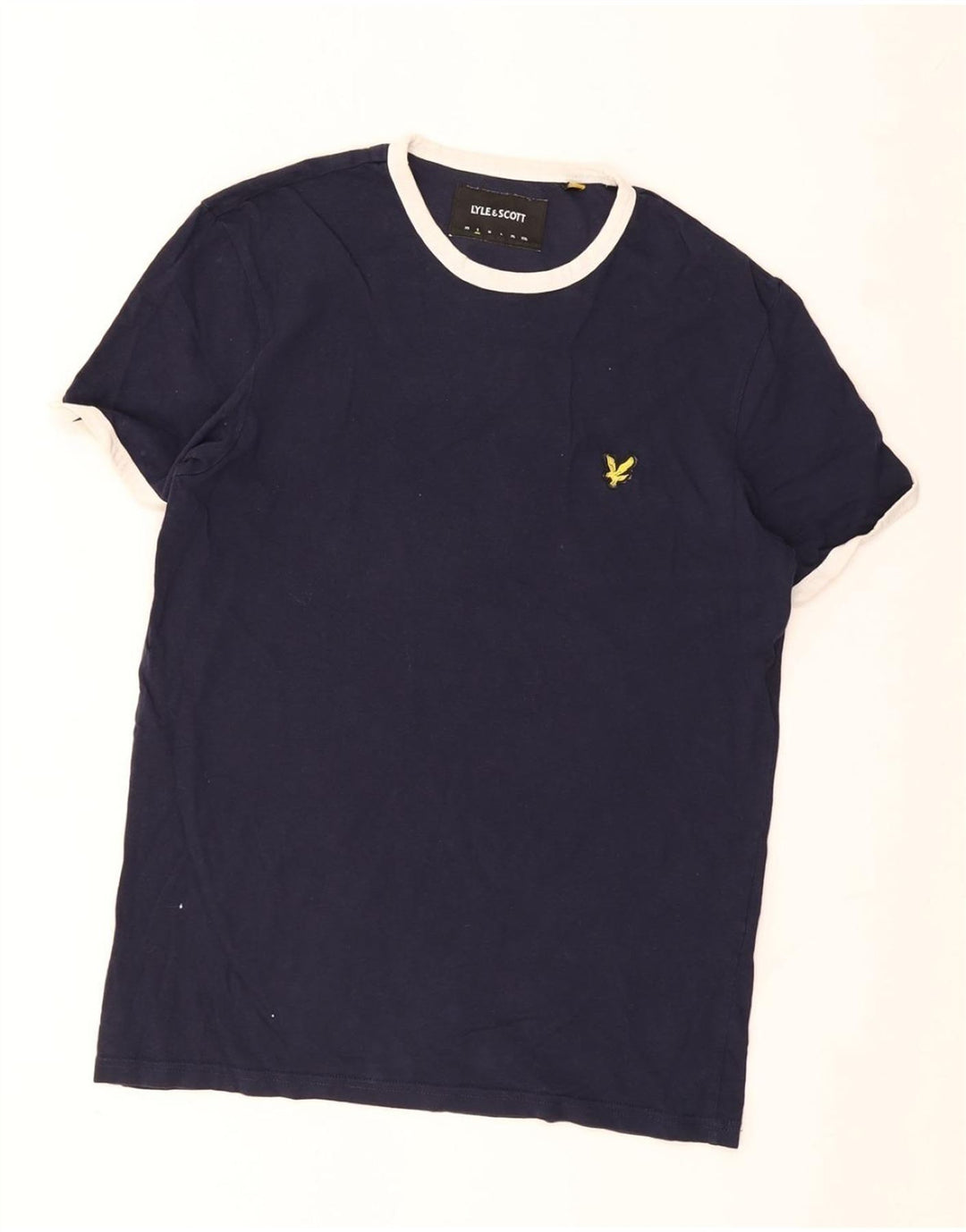LYLE & SCOTT Herren T-Shirt Top Small Marineblau Baumwolle