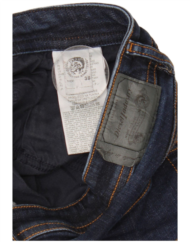 Diesel Herren Slim Jeans W38 L31 Marineblaue Baumwolle