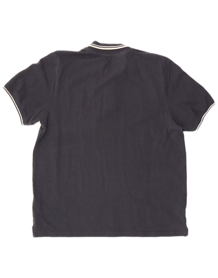 Jack Wills Herren-Poloshirt mit klassischer Passform, große marineblaue Baumwolle