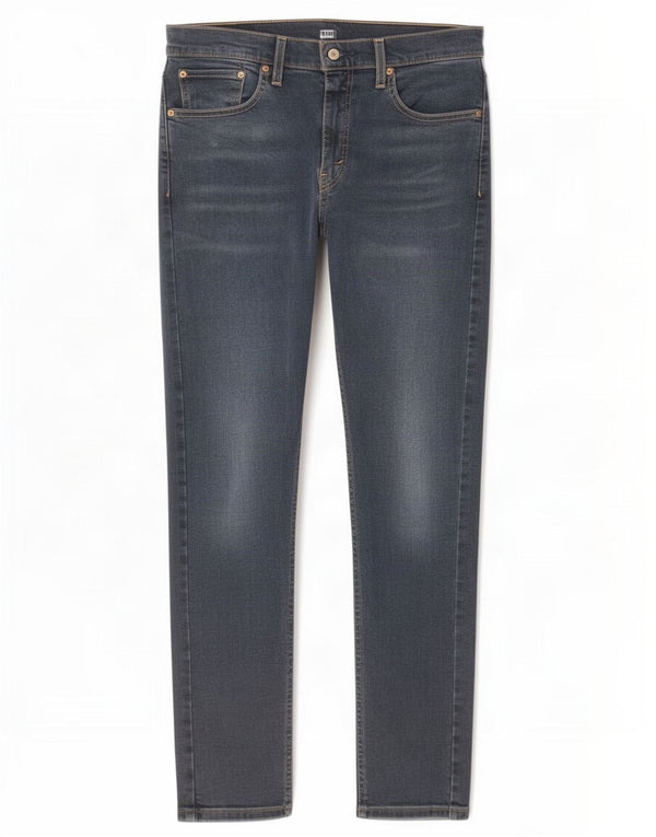 Levi's Herren 512 Slim Tapered Jeans W32 L32 Marineblaue Baumwolle