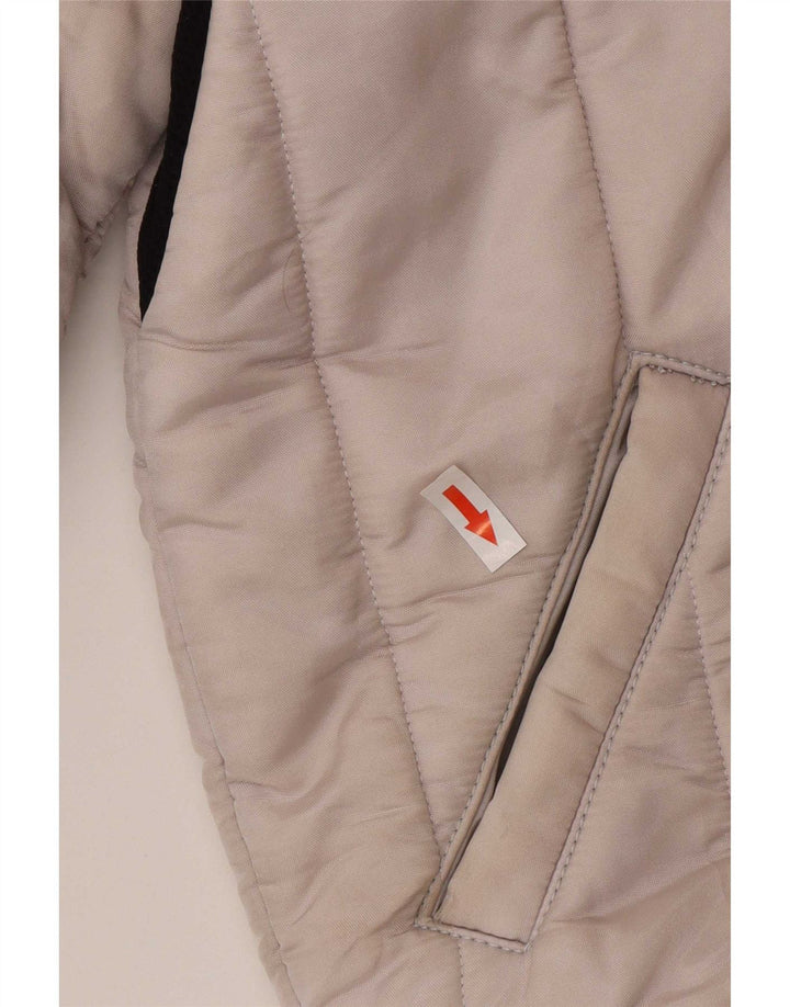 Refrigiwear wattierte Jungenjacke mit Kapuze, 13–14 Jahre, cremefarbenes Polyamid