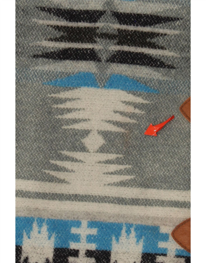 Vintage Herren Weste XL Grau Fair Isle