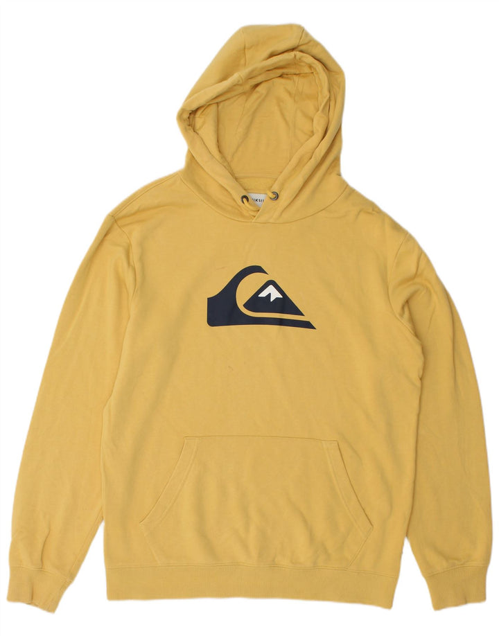 QUIKSILVER Herren-Kapuzenpullover mit Grafik, mittelgelbe Baumwolle