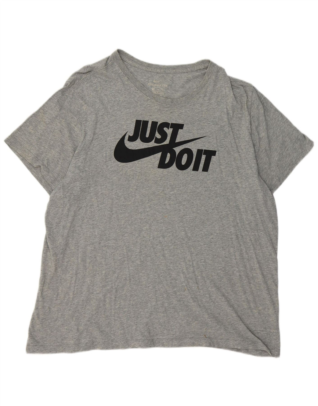 NIKE Mens Graphic T-Shirt Top 2XL Grey Cotton