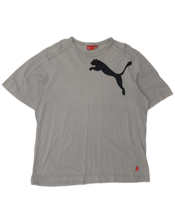 Puma Herren Grafik T-Shirt Top XL Grau