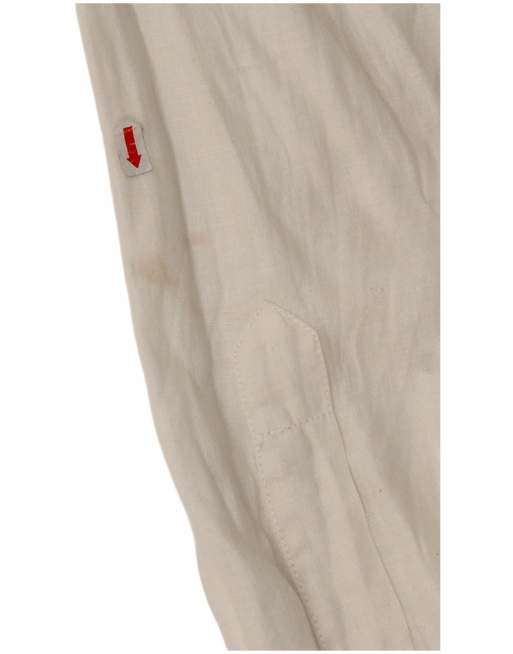 ARMANI JEANS Mens Shirt XL White Linen