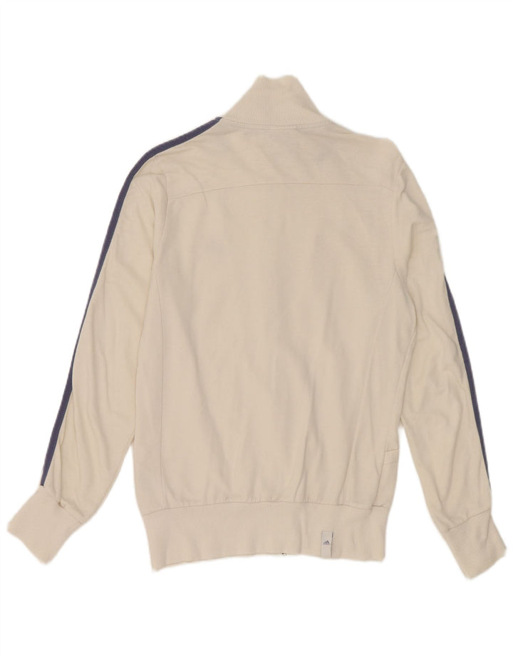 Adidas Damen-Trainingsanzug, Top-Jacke, kleine weiße Baumwolle