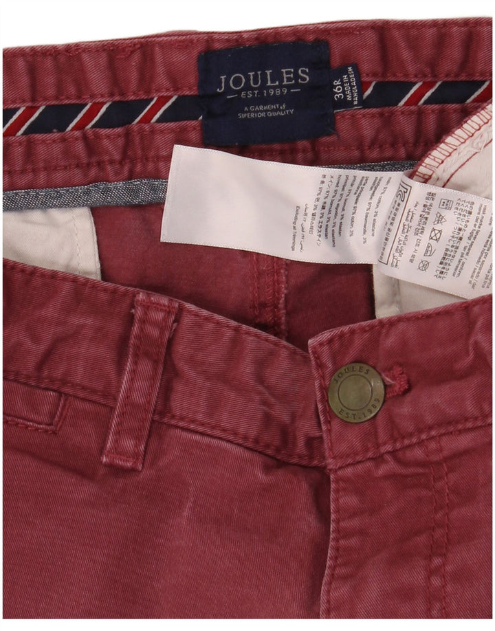 JOULES Slim Chino-Hose für Herren, W36, L32, Burgunderrot, Baumwolle