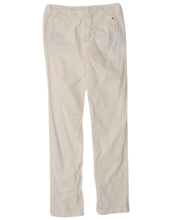 Tommy Hilfiger Damen Straight Chino-Hose US 8 Medium W30 L33 Weiß
