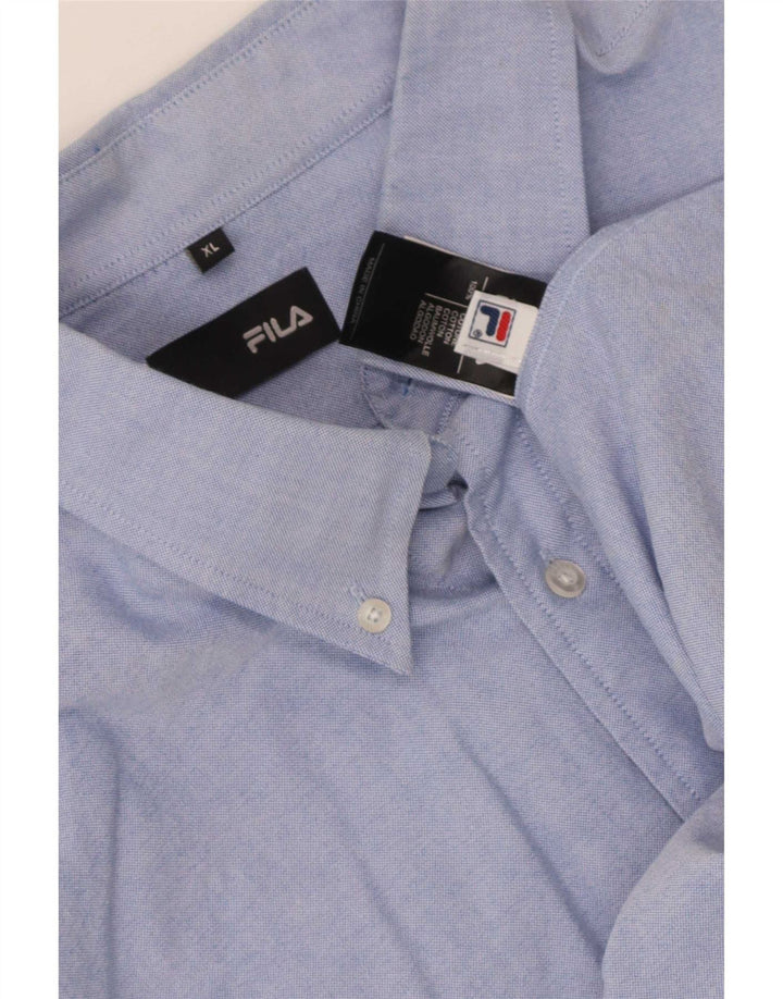 Fila Herrenhemd XL Blau Baumwolle