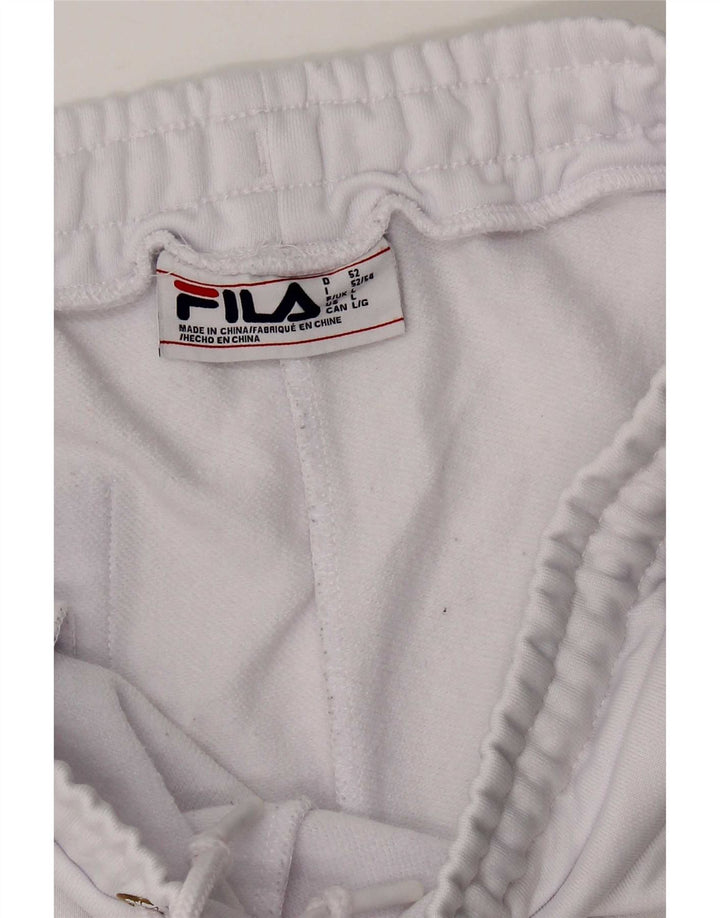 Fila Herren-Sportshorts, groß, weißes Polyester