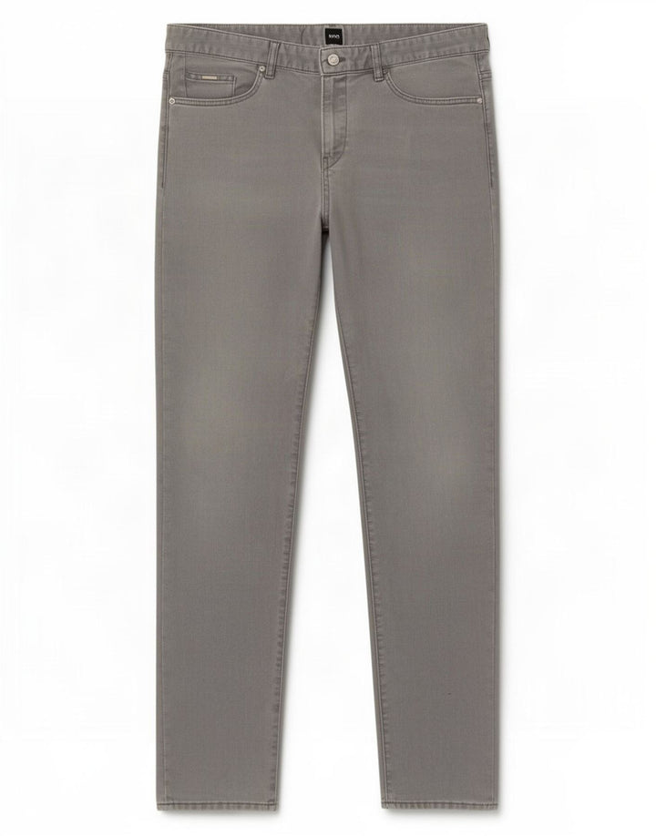 Hugo Boss Herren Straight Jeans W36 L34 Graue Baumwolle