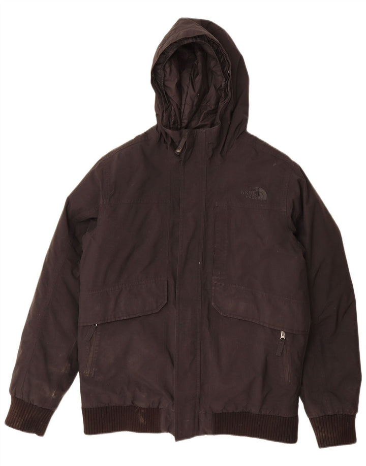 The North Face wattierte Jungenjacke mit Kapuze, 14–15 Jahre, XL, schwarzes Polyester
