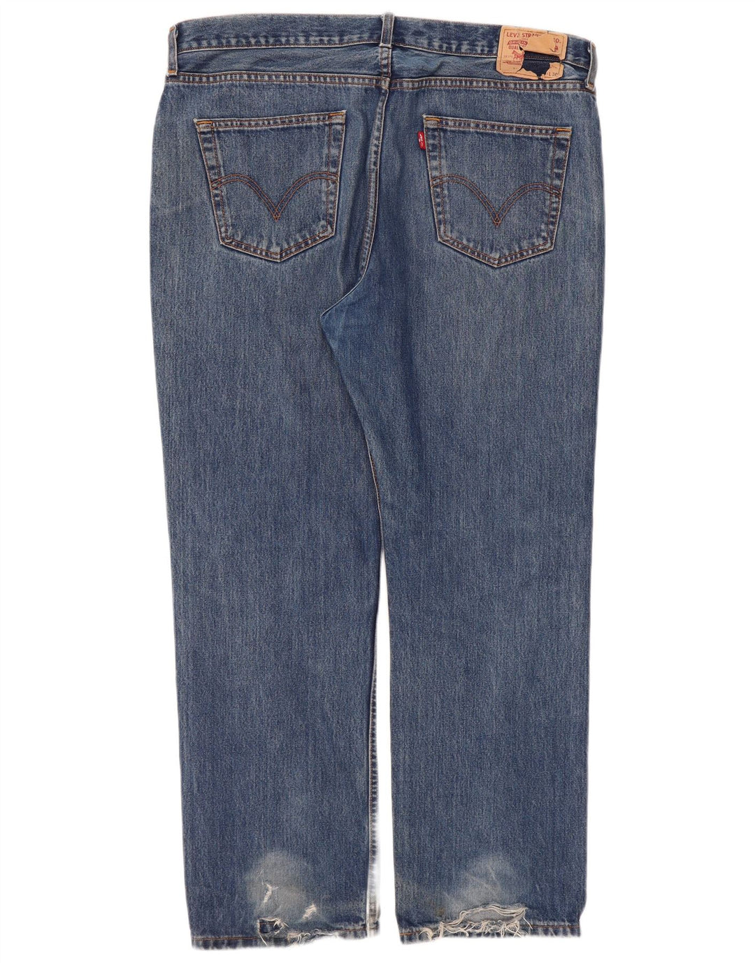 Levi's Damen Straight Jeans W40 L30 Blaue Baumwolle