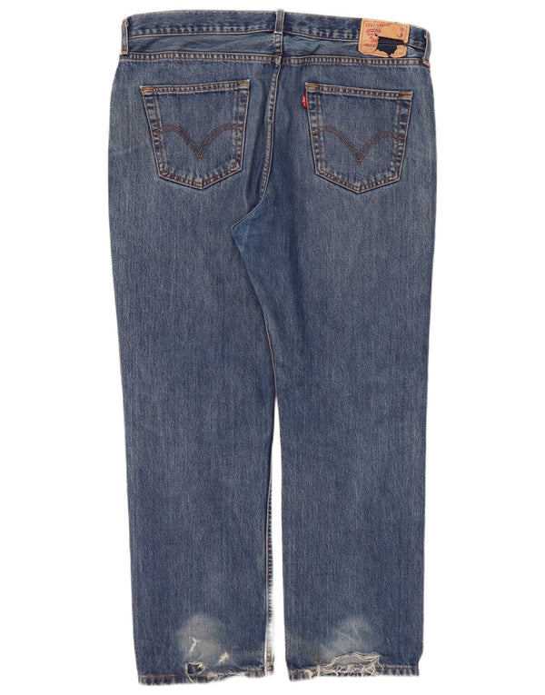 Levi's Damen Straight Jeans W40 L30 Blaue Baumwolle