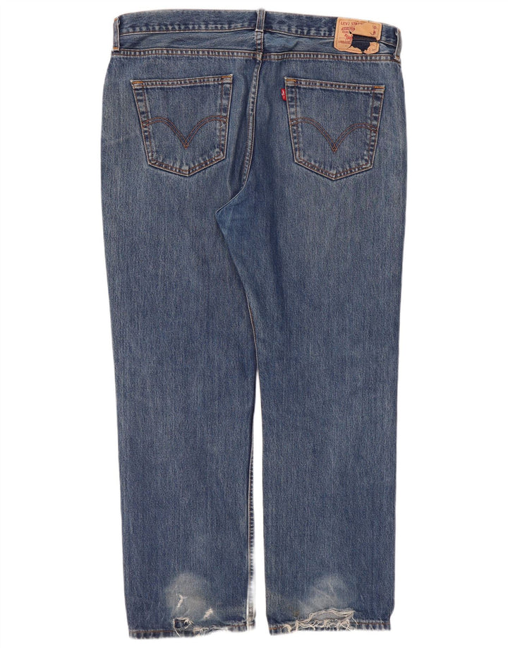 Levi's Damen Straight Jeans W40 L30 Blaue Baumwolle